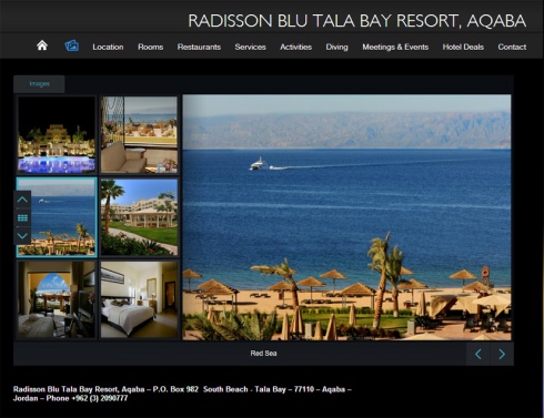 Radisson Blu Tala Bay web site