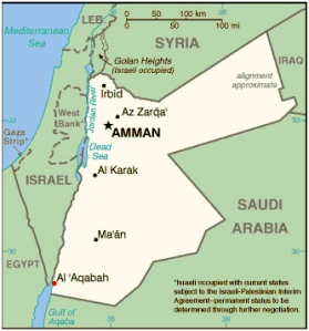 jordanian kartta